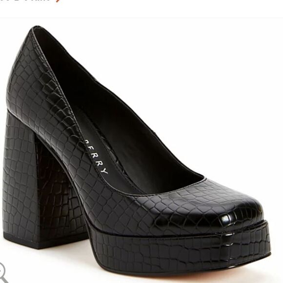 Katy Perry Collections Black Croc Heels - Picture 4 of 5